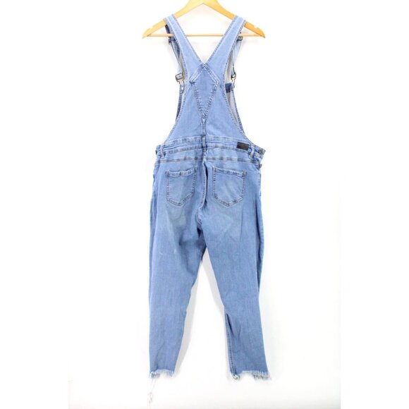 Black Label C'est Toi Denim Overall Womens Blue Medium Washed Distressed Large L - Picture 5 of 7